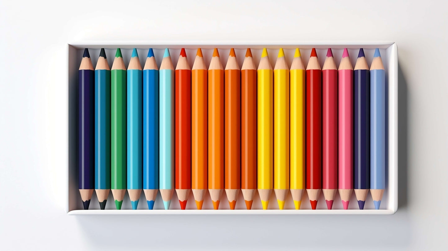 "Colored Pencils" Stock Fine Art Prints - 2 Piece