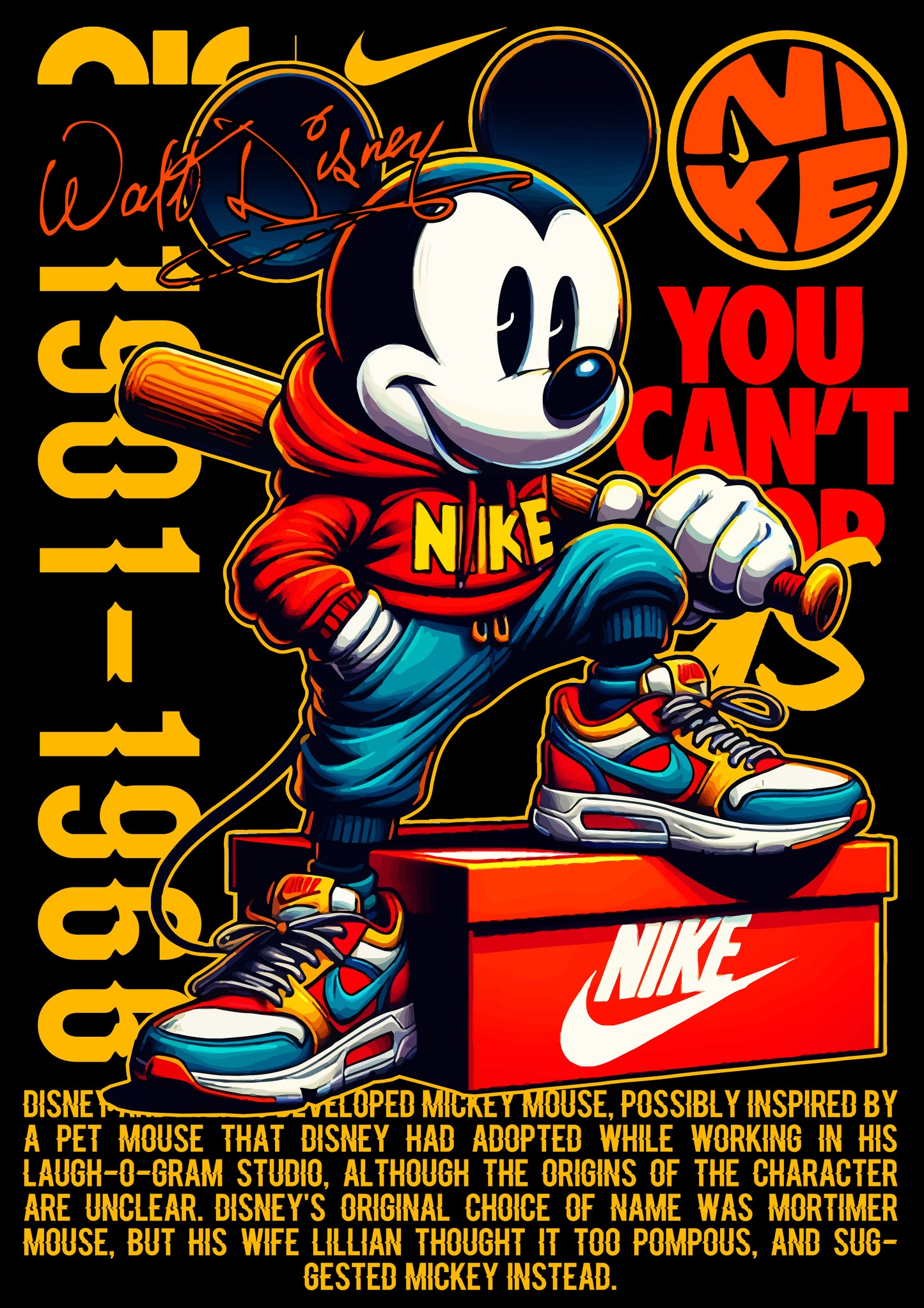 Mickey Streetwear DTF Transfer Themed Pack - For Darks (10 Prints)
