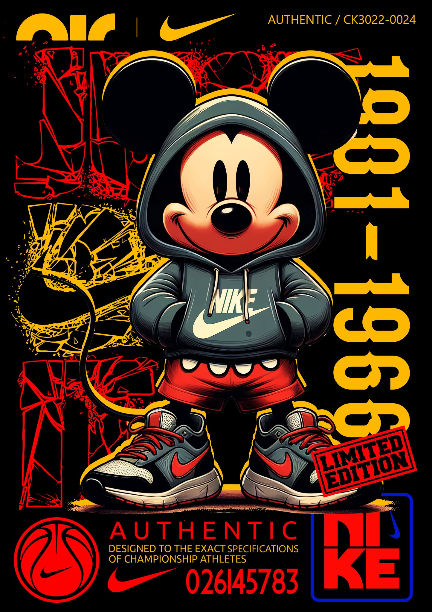 Mickey Streetwear DTF Transfer Themed Pack - For Darks (10 Prints)