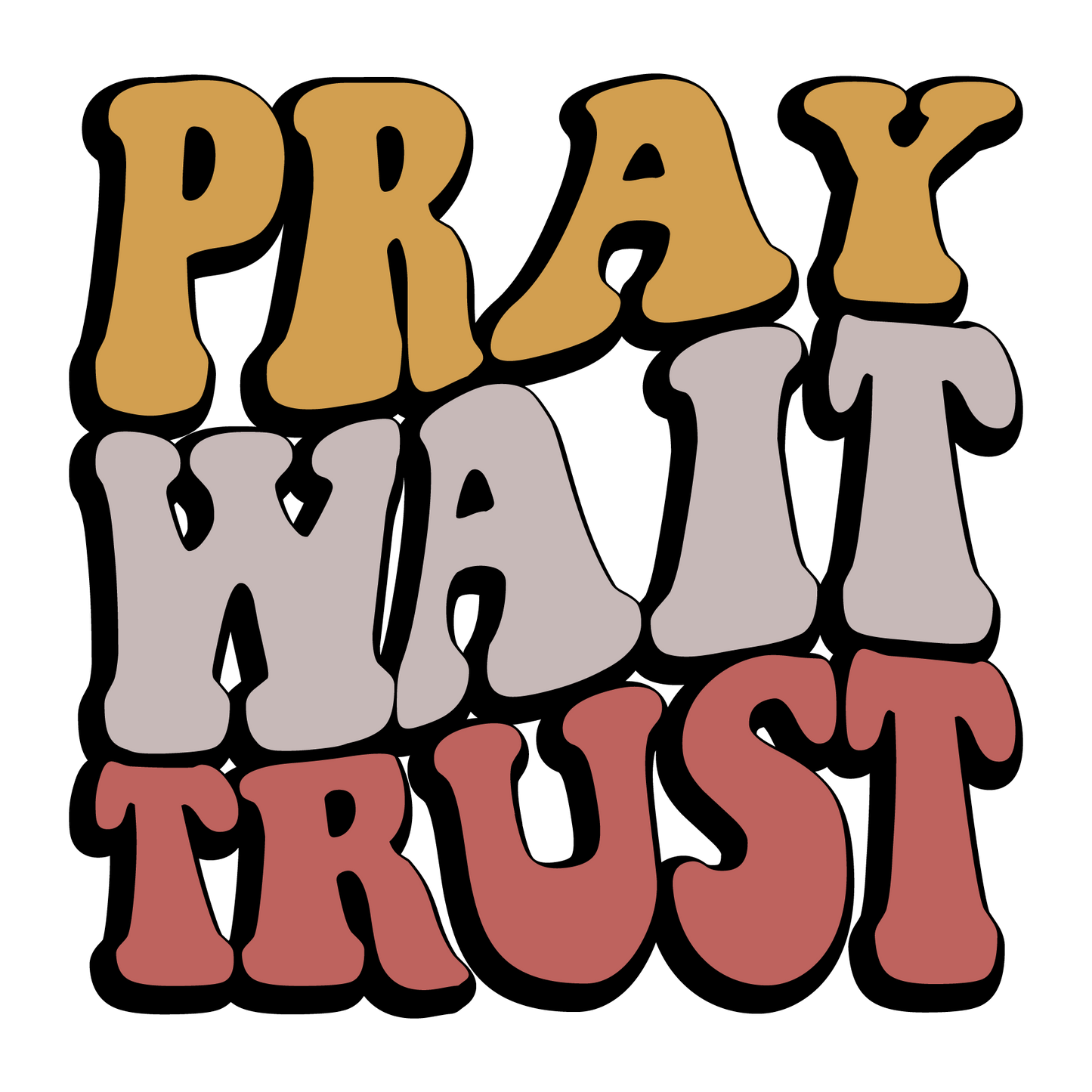 Retro Christian Big Words DTF Transfers Themed Pack (18 Prints)