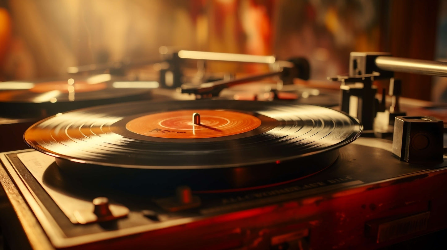 "Vinyl Spinner" Stock Fine Art Prints - 3 Piece