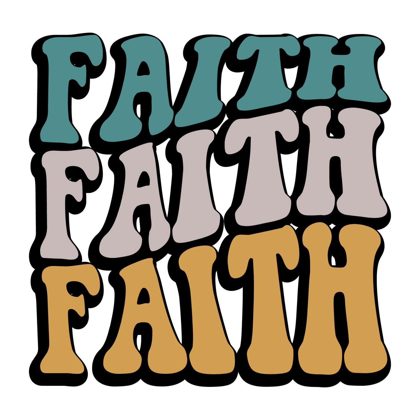 Retro Christian Big Words  DTF Transfers Themed Pack (18 Prints)