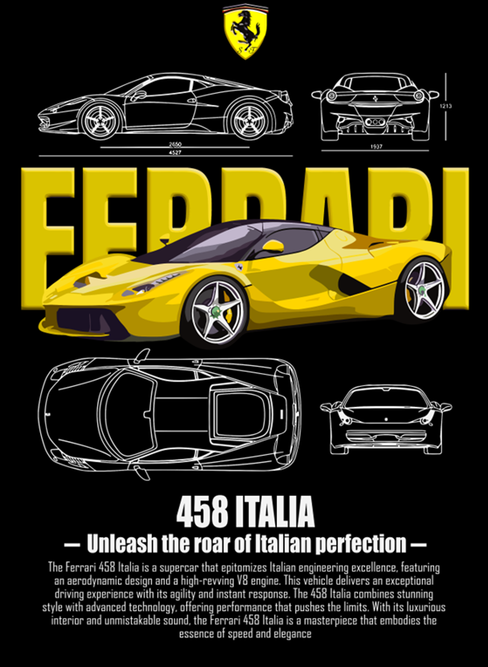 Super Cars DTF Transfer Themed Pack - (12 Prints)