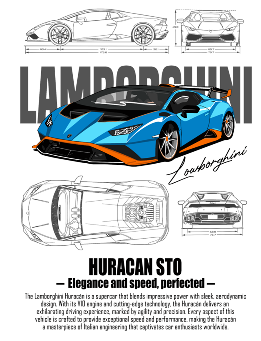 Super Cars DTF Transfer Themed Pack - (12 Prints)