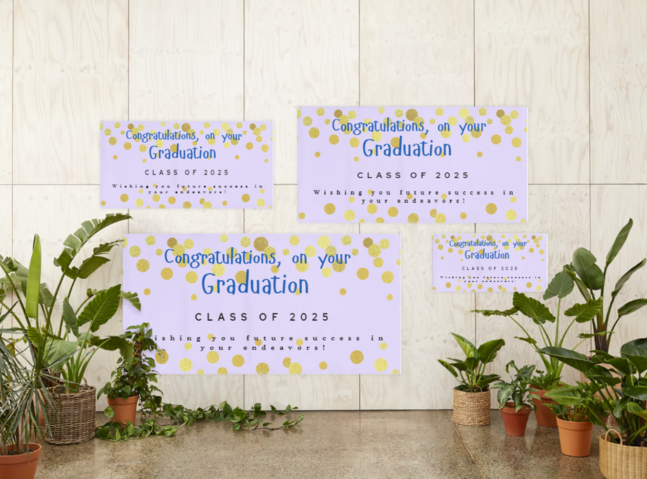 Colorful Back Ground with Gold Coin Graduation Banner
