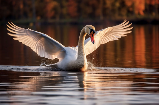 "Swooping Swan" Stock Fine Art Print