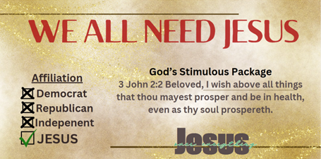 We All Need Jesus Banner