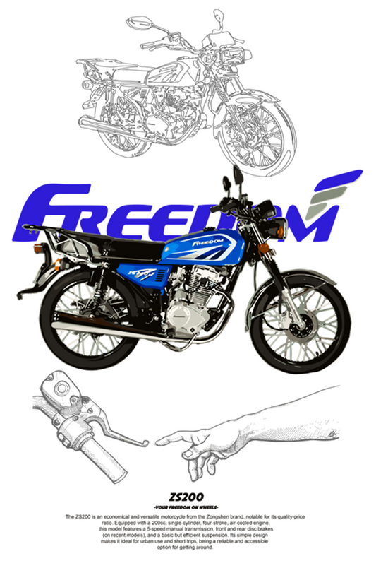 Motorcycle DTF Transfers  Themed Pack - For Light Colors (15 Prints)