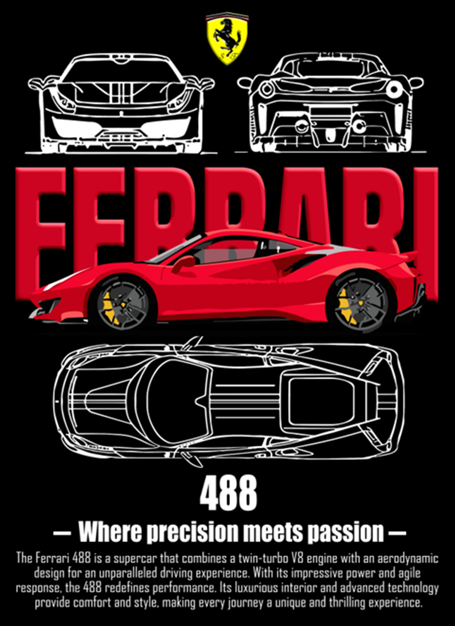 Super Cars DTF Transfer Themed Pack - (12 Prints)