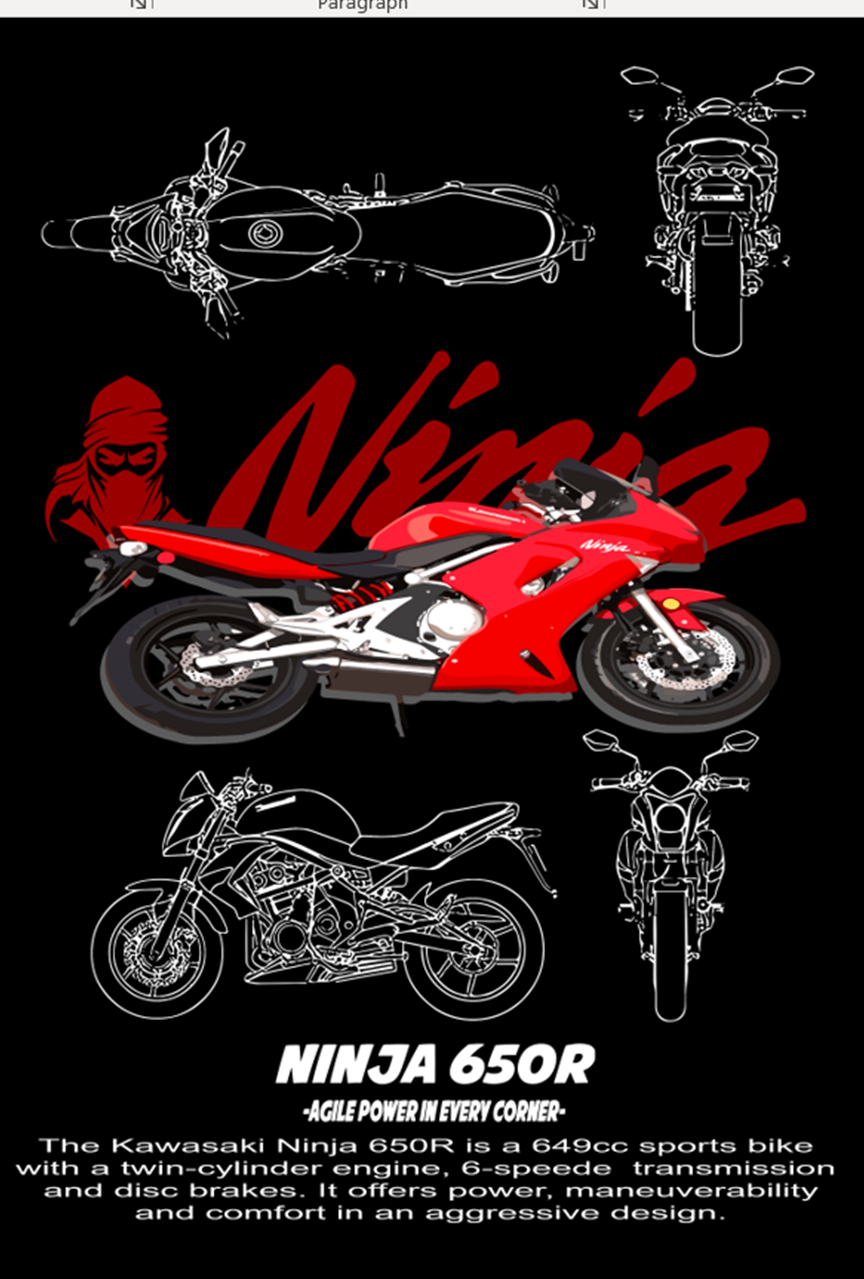 Motorcycle DTF Transfer Themed Pack 2  - For Dark Colors (13 Prints)