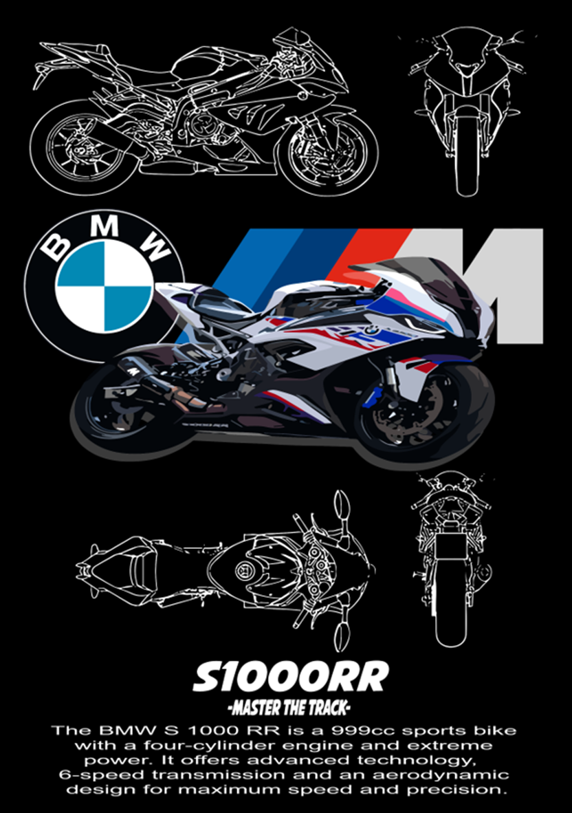 Motorcycle DTF Transfer Themed Pack 2  - For Dark Colors (13 Prints)