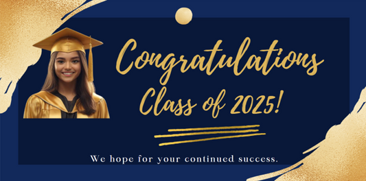 Stock Congratulations Class Of 2025 Banner- Just Add A Photo